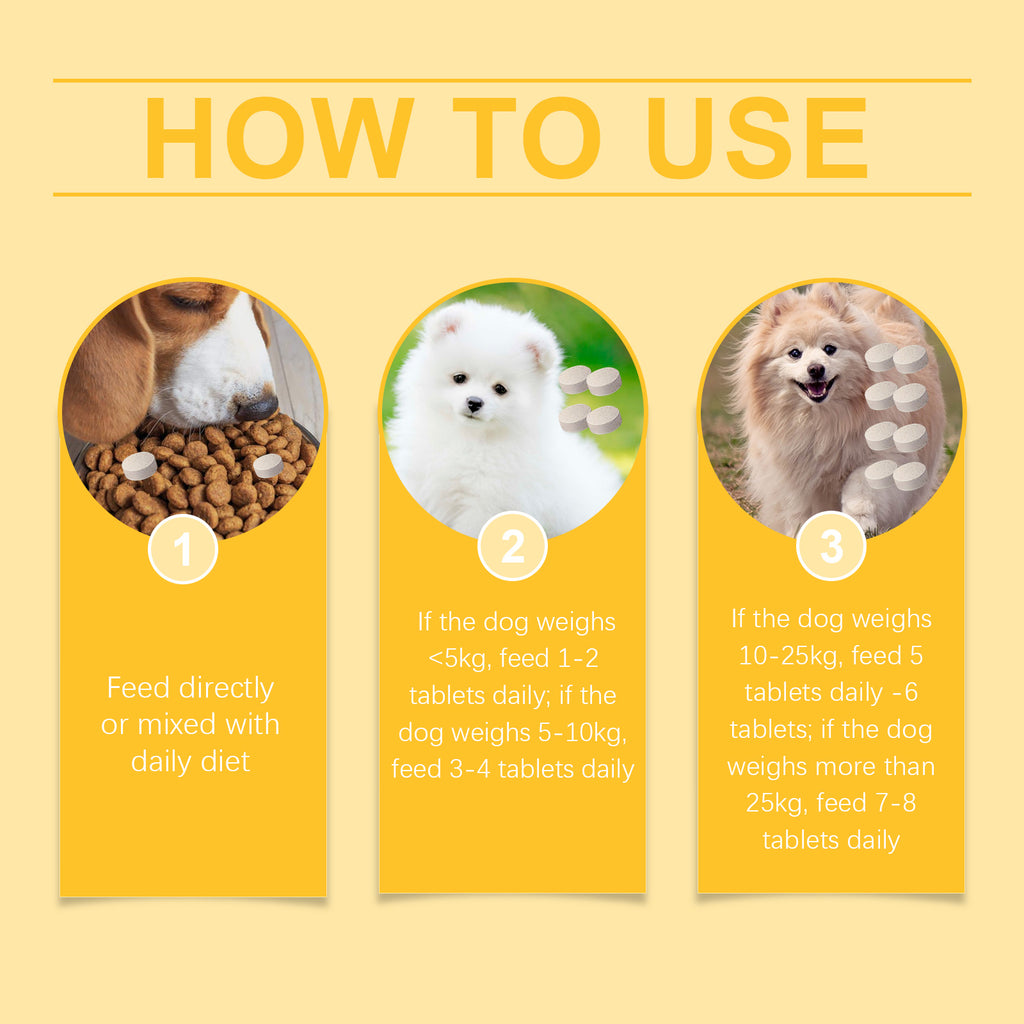 Dog Multi-Dimensional Fish Oil Tablet Pet Dog Hair Care Moisturize Skin Care Pet Health