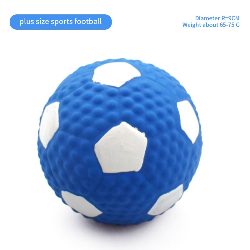 Pet Latex Toy Ball High Elastic Cotton Filled Latex Football For Small Dog Playing Pet Sound Toy Chew Toy Dog Accessories
