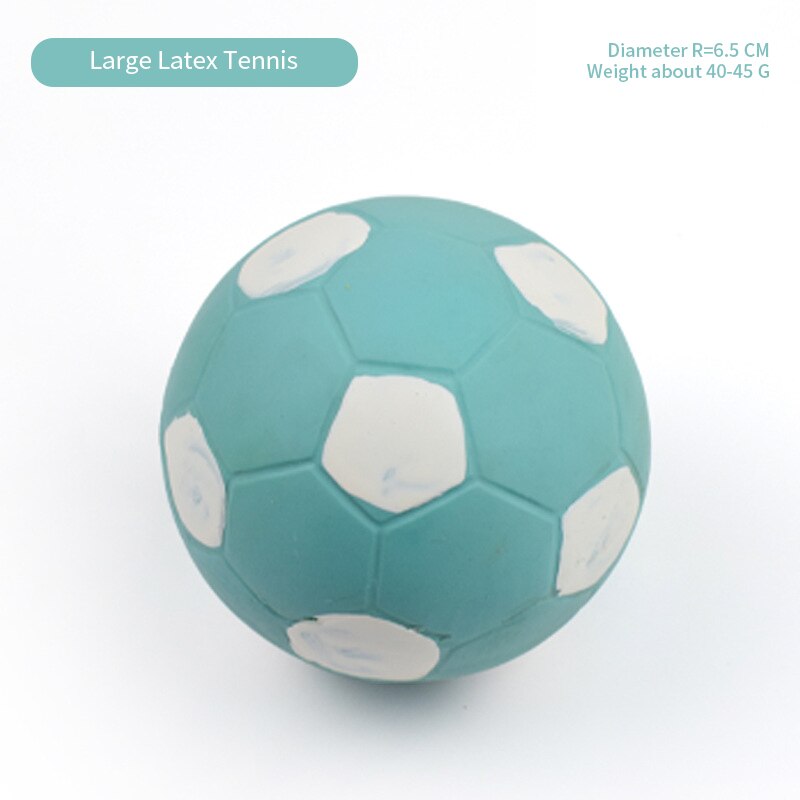 Pet Latex Toy Ball High Elastic Cotton Filled Latex Football For Small Dog Playing Pet Sound Toy Chew Toy Dog Accessories