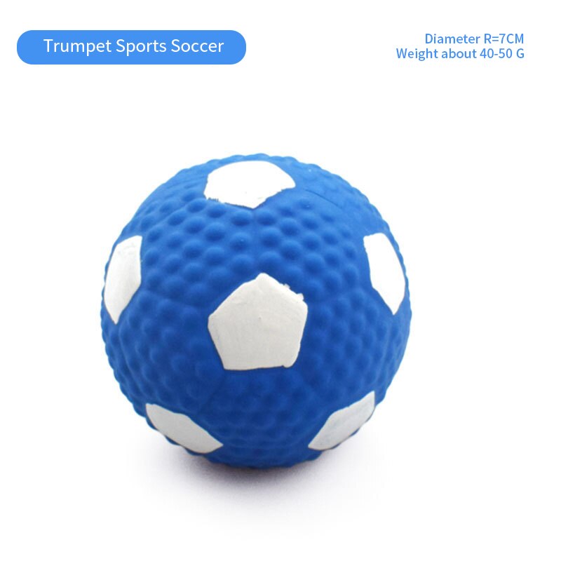 Pet Latex Toy Ball High Elastic Cotton Filled Latex Football For Small Dog Playing Pet Sound Toy Chew Toy Dog Accessories