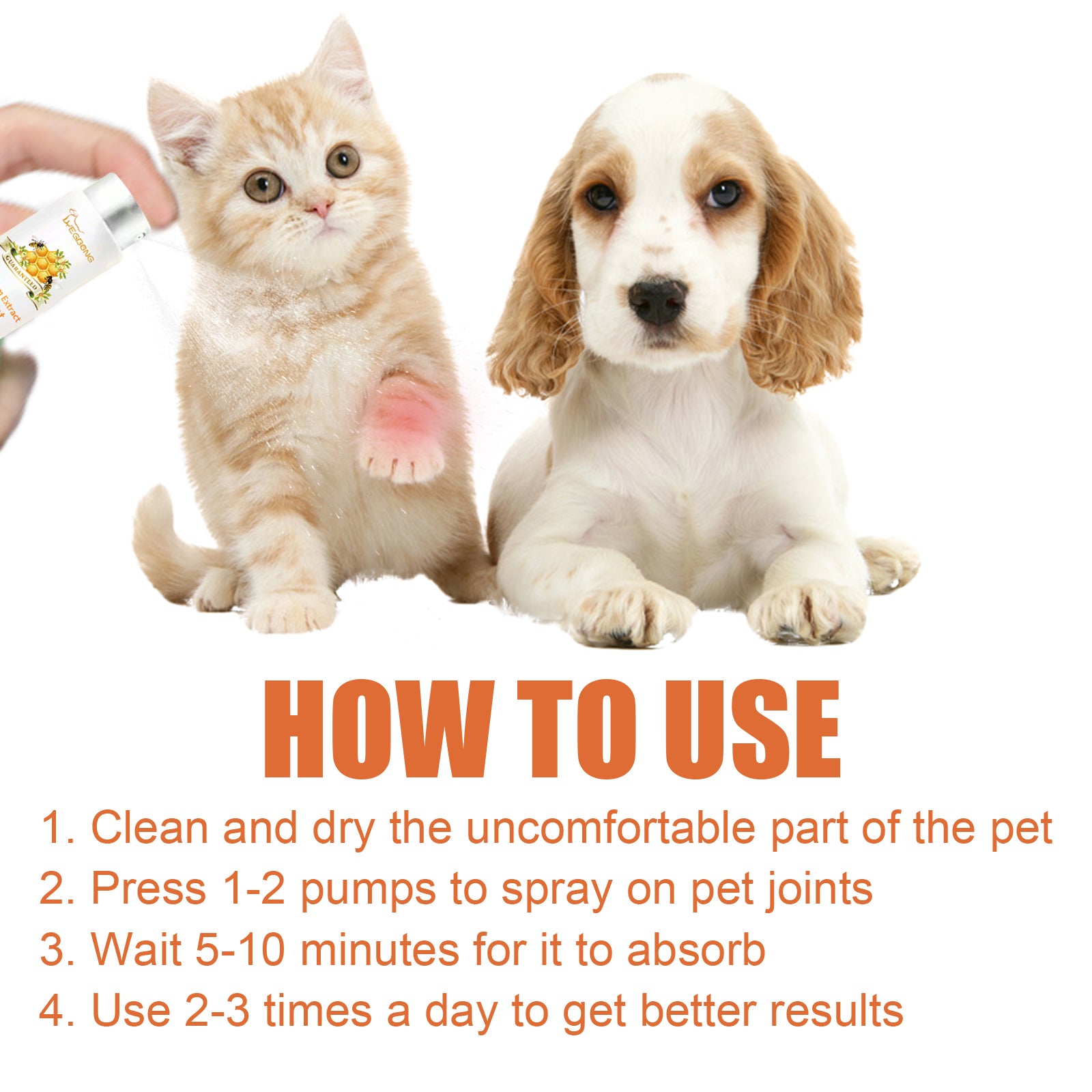 Yegbong Pet Joint Repair Spray, Relieve Pet Joint Discomfort Muscle Weakness Pet Joint Care Spray